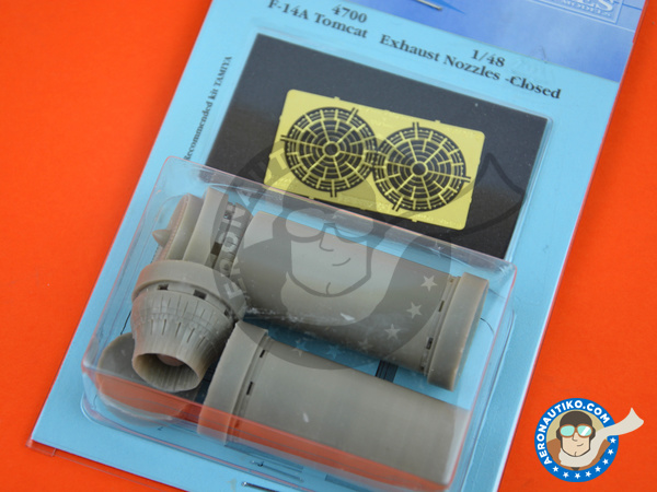 Image 4: Grumman F-14 Tomcat | Exhaust Nozzles Closed A | Exhaust nozzle in 1/48 scale manufactured by Aires (ref. AIRES-4700)