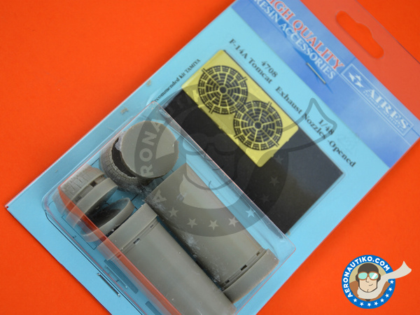 Image 4: Grumman F-14 Tomcat | Exhaust Nozzles Opened A | Exhaust nozzle in 1/48 scale manufactured by Aires (ref. AIRES-4708)