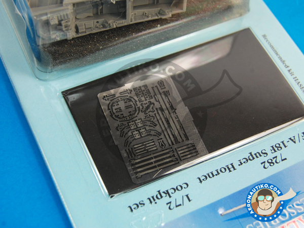 Image 3: McDonnell Douglas F/A-18 Hornet Cockpit set E / F | Cockpit set en escala 1/72 fabricado por Aires (ref. AIRES-7282)