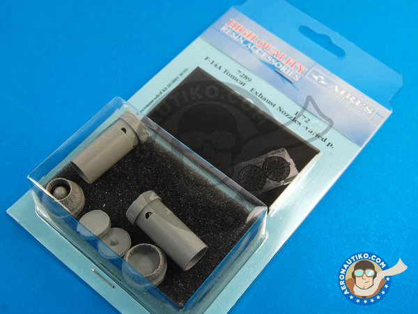 Image 1: Grumman F-14 Tomcat Exhaust Nozzles A | Exhaust nozzle in 1/72 scale manufactured by Aires (ref. AIRES-7289)