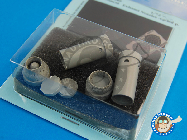 Image 5: Grumman F-14 Tomcat Exhaust Nozzles A | Exhaust nozzle in 1/72 scale manufactured by Aires (ref. AIRES-7289)