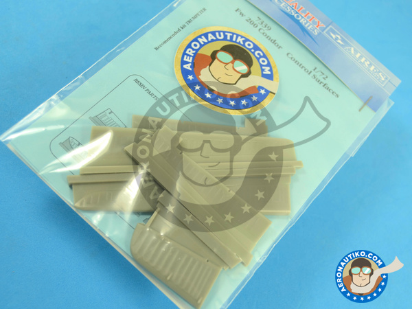 Image 4: Focke-Wulf Fw 200 Condor | Control surfaces in 1/72 scale manufactured by Aires (ref. AIRES-7339)