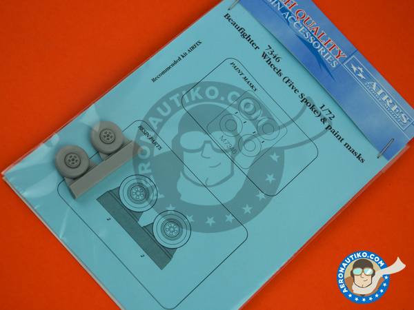 Image 2: Bristol Beaufighter TF Mk. X | Wheels in 1/72 scale manufactured by Aires (ref. AIRES-7346)