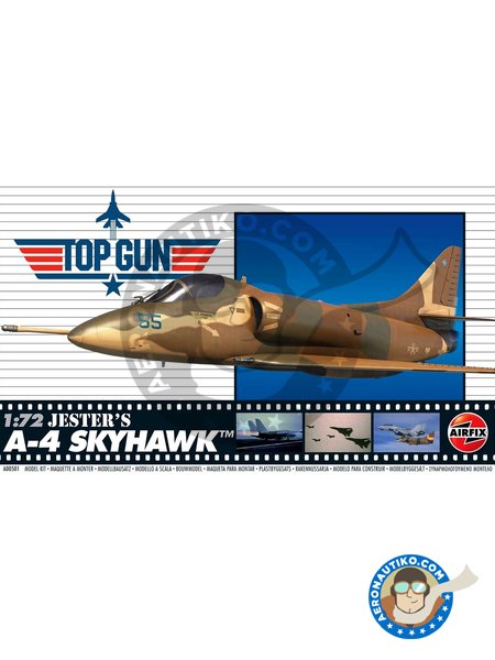 A-4 "Skyhawk" Top Gun | Airplane kit in 1/72 scale manufactured by Airfix (ref. A00501) image