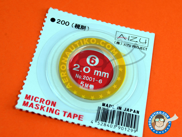 Image 1: Micron masking tape 2,0mm x 5m | Masks manufactured by Aizu Project (ref. AIZU-2001-6)