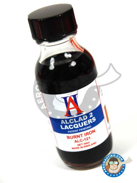 Burnt iron  - 30ml bottle | Paint manufactured by Alclad (ref. ALC121) image