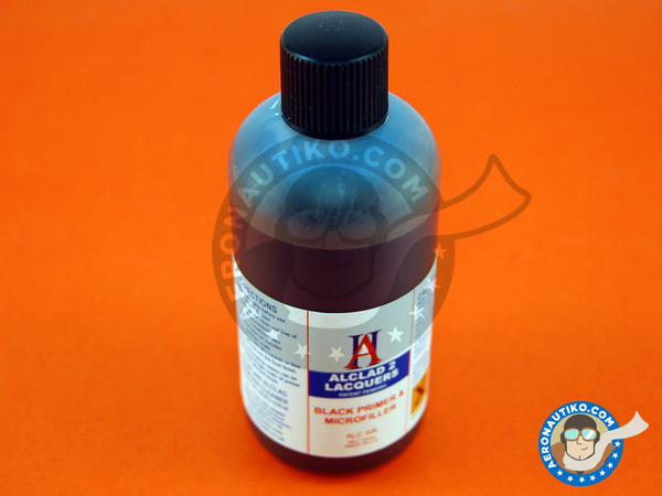 Image 1: Black primer and Microfiller - 120 ml | Primer manufactured by Alclad (ref. ALC309)