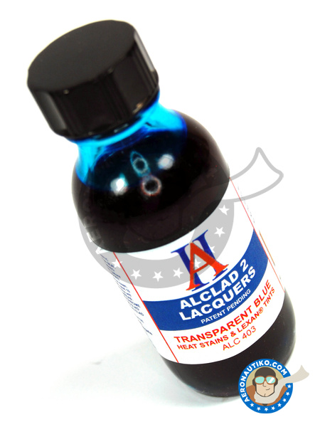 Transparent Blue - 30ml bottle | Paint manufactured by Alclad (ref. ALC403) image