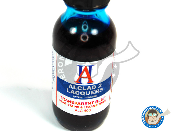 Image 1: Transparent Blue - 30ml bottle | Paint manufactured by Alclad (ref. ALC403)
