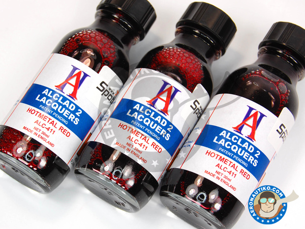 Image 1: Hot Metal Red - 30ml bottle | Paint manufactured by Alclad (ref. ALC411)