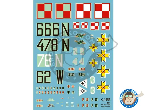 Image 2: PZL P.11C (Expert set) | Airplane kit in 1/48 scale manufactured by Arma Hobby (ref. 40001)