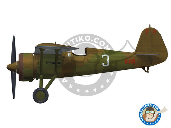 Image 7: PZL P.11C (Expert set) | Airplane kit in 1/48 scale manufactured by Arma Hobby (ref. 40001)