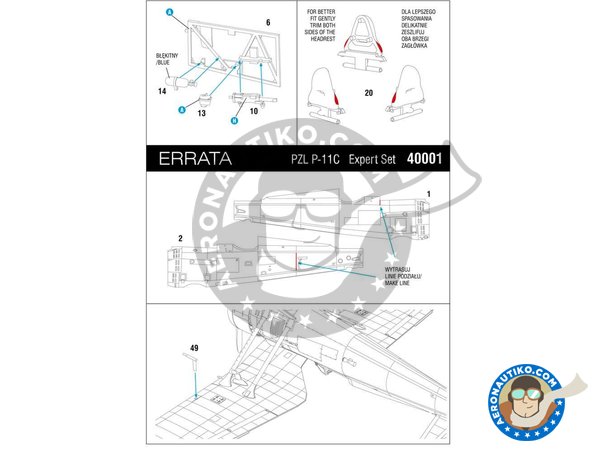 Image 12: PZL P.11C (Expert set) | Airplane kit in 1/48 scale manufactured by Arma Hobby (ref. 40001)