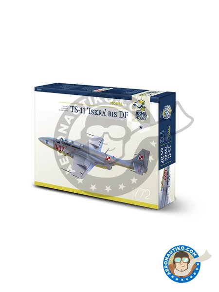 TS-11 "Iskra" Bis DF  (Junior set) | Airplane kit in 1/72 scale manufactured by Arma Hobby (ref. 70004) image
