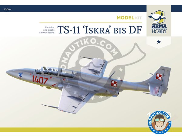 Image 1: TS-11 "Iskra" Bis DF  (Junior set) | Airplane kit in 1/72 scale manufactured by Arma Hobby (ref. 70004)