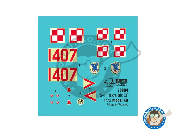 Image 3: TS-11 "Iskra" Bis DF  (Junior set) | Airplane kit in 1/72 scale manufactured by Arma Hobby (ref. 70004)