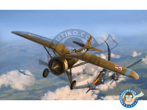 Image 13: PZL P.7a Expert Set 1939 | Airplane kit in 1/72 scale manufactured by Arma Hobby (ref. 70007)