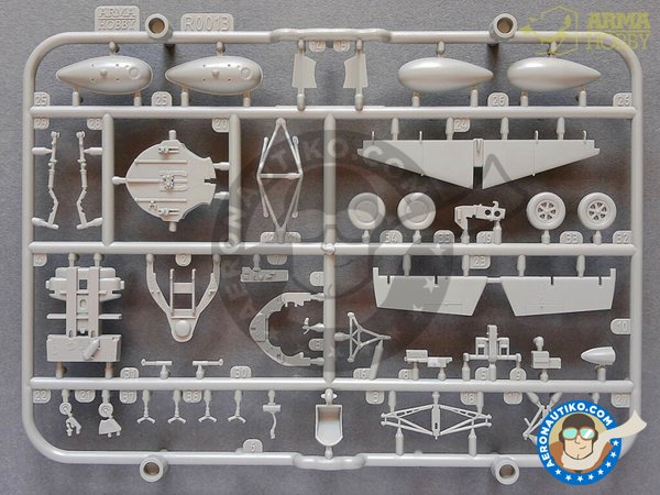 Image 9: Grumman FM-2 "Wildcat" (Expert set) | Airplane kit in 1/72 scale manufactured by Arma Hobby (ref. 70031)