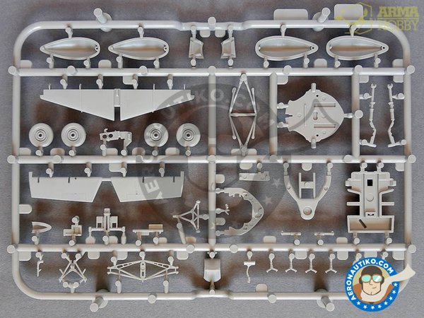 Image 10: Grumman FM-2 "Wildcat" (Expert set) | Airplane kit in 1/72 scale manufactured by Arma Hobby (ref. 70031)