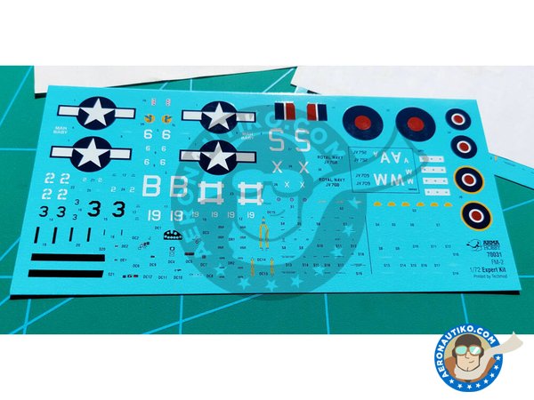 Image 15: Grumman FM-2 "Wildcat" (Expert set) | Airplane kit in 1/72 scale manufactured by Arma Hobby (ref. 70031)