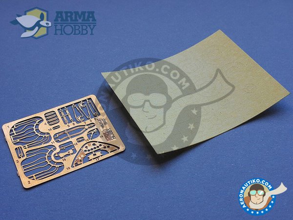 Image 18: Grumman FM-2 "Wildcat" (Expert set) | Airplane kit in 1/72 scale manufactured by Arma Hobby (ref. 70031)