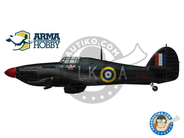 Image 4: Hawker "Hurricane"  Mk. IIc / Expert Set | Maqueta de avión en escala 1/72 fabricado por Arma Hobby (ref. 70035)