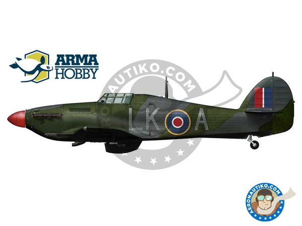 Image 5: Hawker "Hurricane"  Mk. IIc / Expert Set | Maqueta de avión en escala 1/72 fabricado por Arma Hobby (ref. 70035)