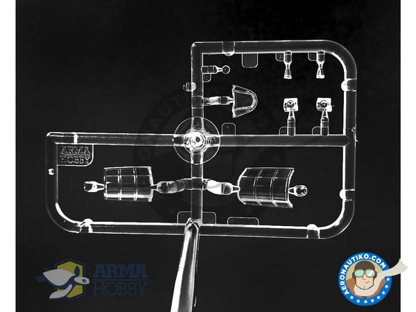 Image 10: Hawker "Hurricane"  Mk. IIc / Expert Set | Maqueta de avión en escala 1/72 fabricado por Arma Hobby (ref. 70035)