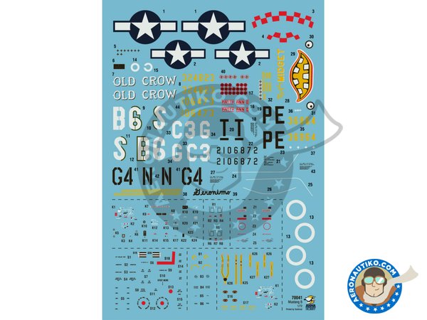 Image 2: North American P-51B  "Mustang" | Airplane kit in 1/72 scale manufactured by Arma Hobby (ref. 70041)