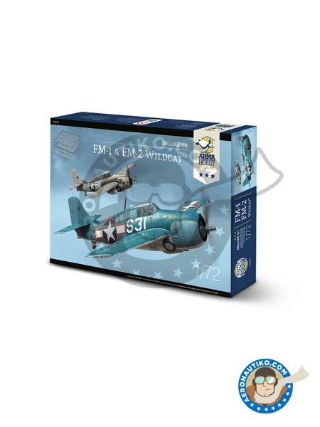 Grumman FM-1&FM-2  "Wildcat" Deluxe set | Airplane kit in 1/72 scale manufactured by Arma Hobby (ref. 70050) image