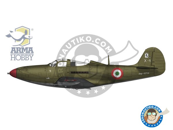 Image 7: Bell P-39Q "Airacobra" | Airplane kit in 1/72 scale manufactured by Arma Hobby (ref. 70055)