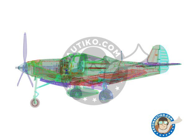 Image 10: Bell P-39Q "Airacobra" | Airplane kit in 1/72 scale manufactured by Arma Hobby (ref. 70055)