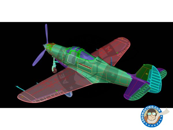 Image 11: Bell P-39Q "Airacobra" | Airplane kit in 1/72 scale manufactured by Arma Hobby (ref. 70055)
