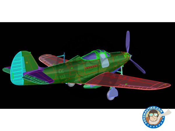 Image 12: Bell P-39Q "Airacobra" | Airplane kit in 1/72 scale manufactured by Arma Hobby (ref. 70055)