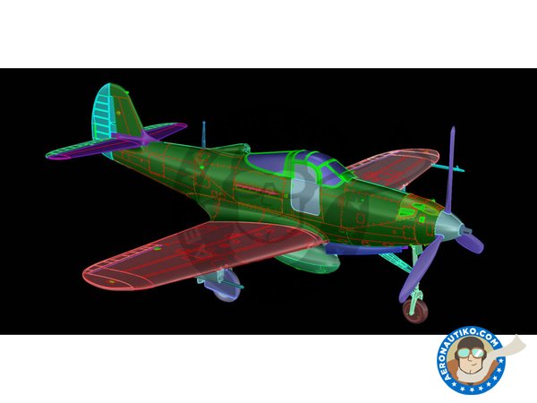 Image 13: Bell P-39Q "Airacobra" | Airplane kit in 1/72 scale manufactured by Arma Hobby (ref. 70055)