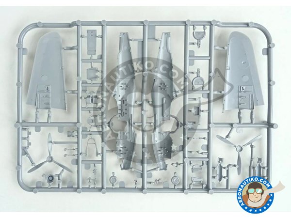 Image 18: Bell P-39Q "Airacobra" | Airplane kit in 1/72 scale manufactured by Arma Hobby (ref. 70055)