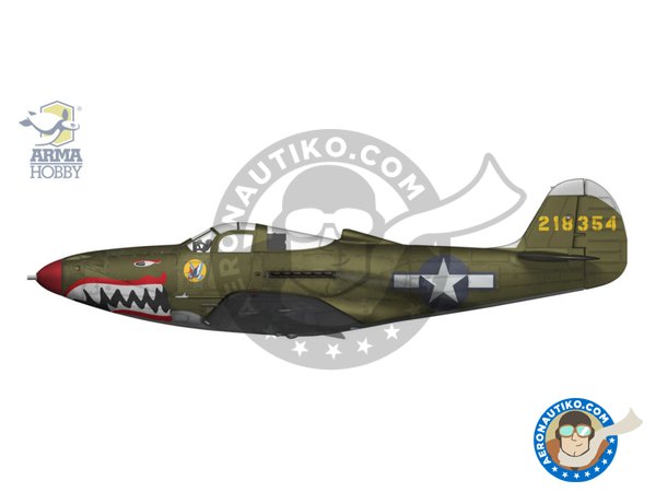 Image 3: Bell P-39N Airacobra | Airplane kit in 1/72 scale manufactured by Arma Hobby (ref. 70056)