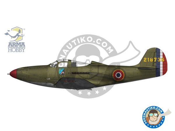 Image 4: Bell P-39N Airacobra | Airplane kit in 1/72 scale manufactured by Arma Hobby (ref. 70056)