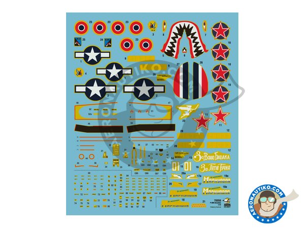 Image 5: Bell P-39N Airacobra | Airplane kit in 1/72 scale manufactured by Arma Hobby (ref. 70056)