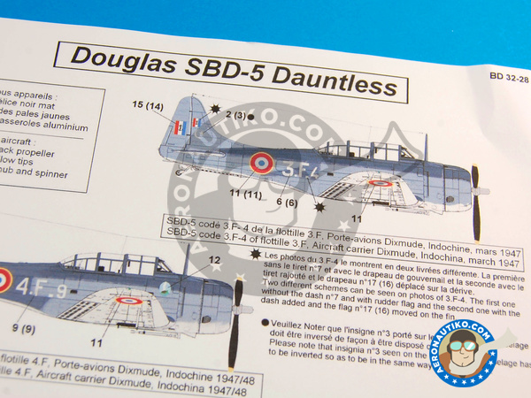 Image 6: Douglas SBD-5 Dauntless |  in 1/32 scale manufactured by Berna Decals (ref. BD32-28)