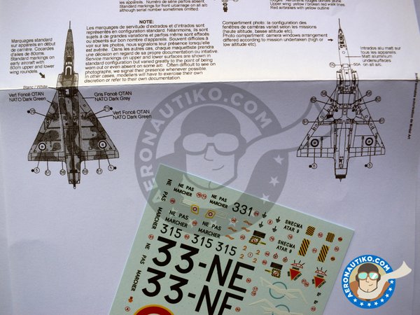 Image 4: Dassault Mirage IIIR |  in 1/32 scale manufactured by Berna Decals (ref. BD32-41)