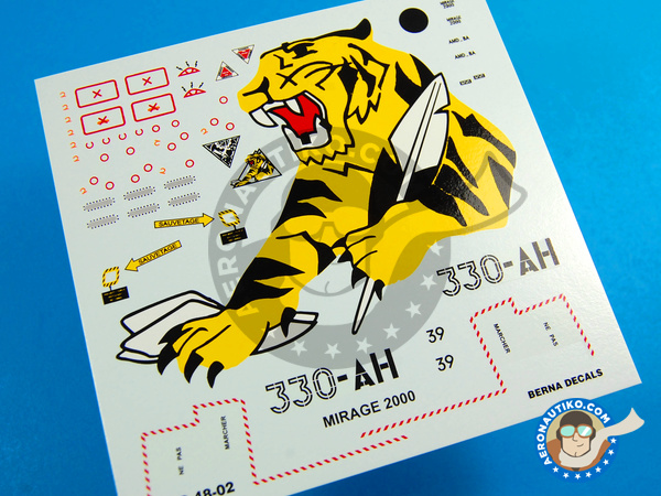 Image 1: Dassault Mirage 2000 C |  in 1/48 scale manufactured by Berna Decals (ref. BD48-02)