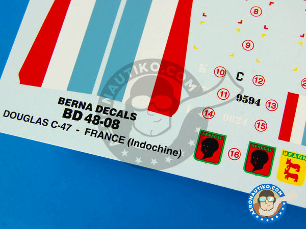 Image 2: Douglas C-47 Skytrain |  in 1/48 scale manufactured by Berna Decals (ref. BD48-08)