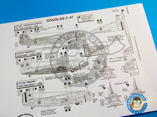 Image 7: Douglas C-47 Skytrain |  in 1/48 scale manufactured by Berna Decals (ref. BD48-08)