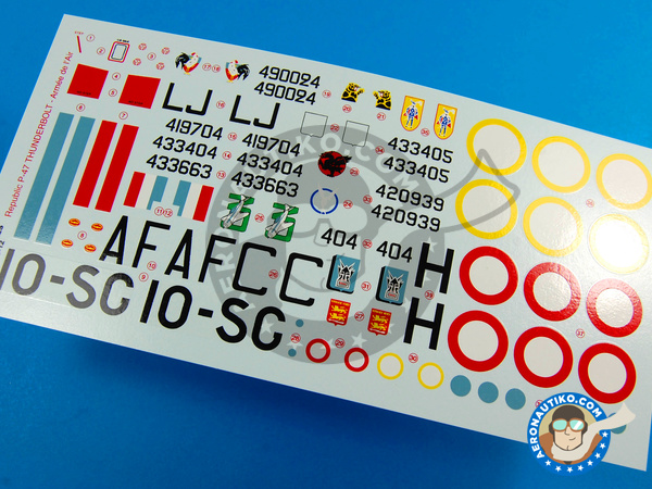 Image 1: Republic P-47 Thunderbolt D Bubbletop |  in 1/48 scale manufactured by Berna Decals (ref. BD48-12)