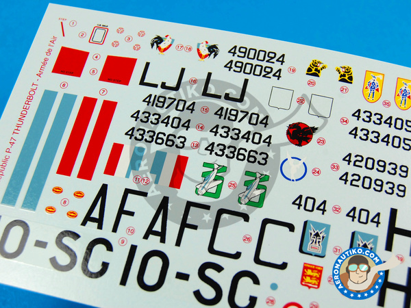 Image 3: Republic P-47 Thunderbolt D Bubbletop |  in 1/48 scale manufactured by Berna Decals (ref. BD48-12)