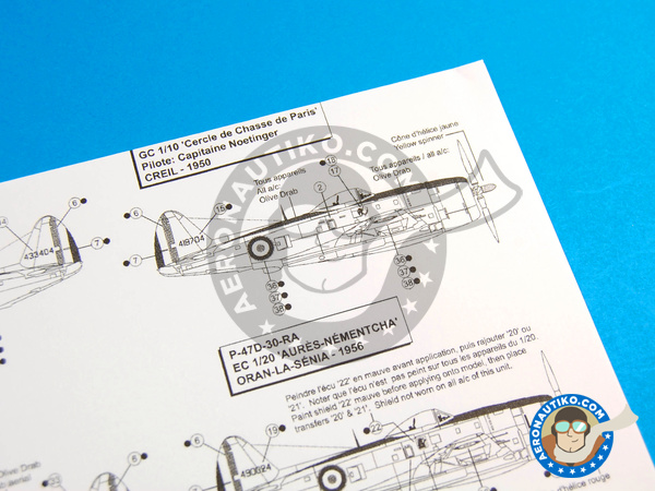 Image 10: Republic P-47 Thunderbolt D Bubbletop |  in 1/48 scale manufactured by Berna Decals (ref. BD48-12)