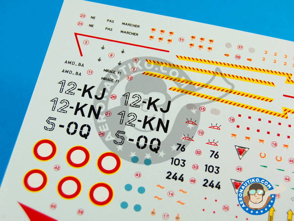 Image 2: Dassault Mirage F1 C |  in 1/48 scale manufactured by Berna Decals (ref. BD48-51)
