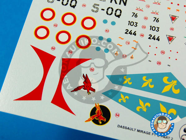 Image 3: Dassault Mirage F1 C |  in 1/48 scale manufactured by Berna Decals (ref. BD48-51)