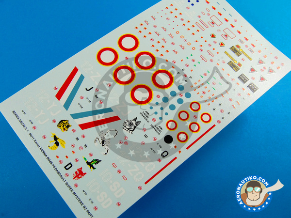 Image 1: Dassault Super Mystere B2 |  in 1/48 scale manufactured by Berna Decals (ref. BD48-76)